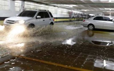 Prevenção de águas pluviais em garagens de condomínios